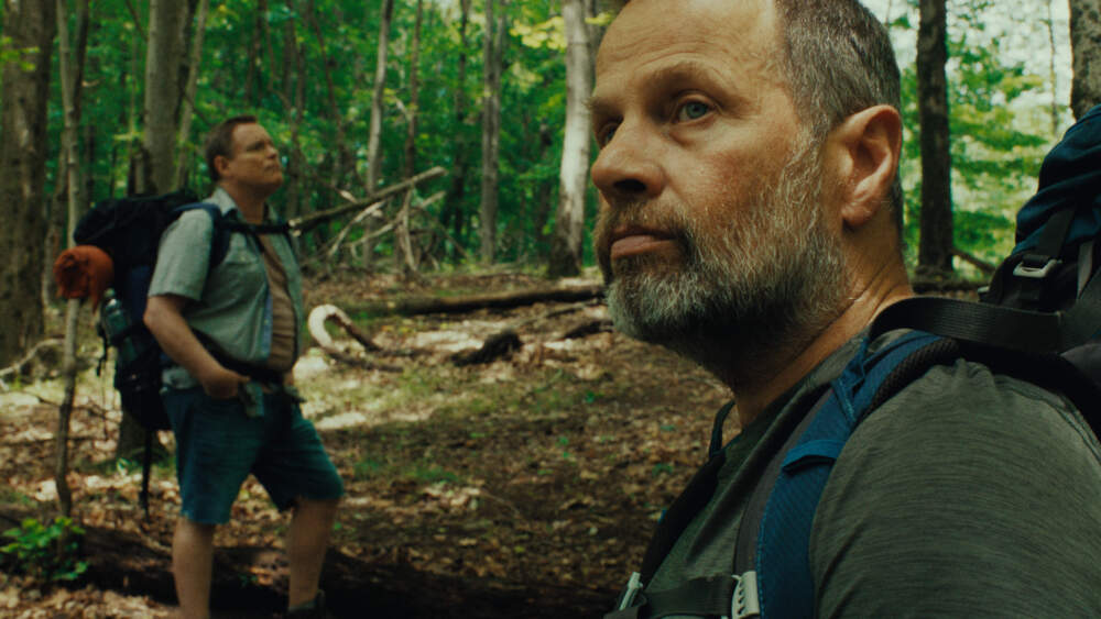Danny McCarthy (left) and James Le Gros in writer-director India Donaldson's "Good One." (Courtesy Metrograph Pictures)